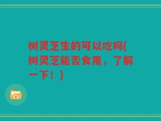 树灵芝生的可以吃吗(树灵芝能否食用，了解一下！)