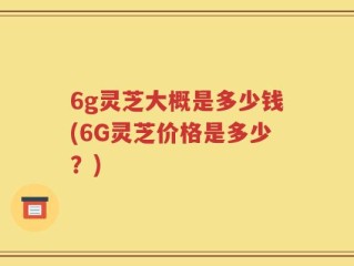 6g灵芝大概是多少钱(6G灵芝价格是多少？)