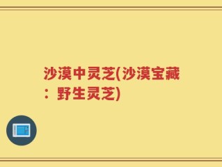 沙漠中灵芝(沙漠宝藏：野生灵芝)