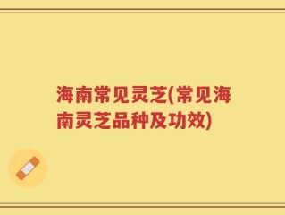 海南常见灵芝(常见海南灵芝品种及功效)