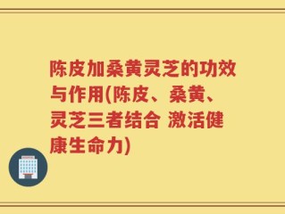 陈皮加桑黄灵芝的功效与作用(陈皮、桑黄、灵芝三者结合 激活健康生命力)