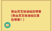 英山灵芝加油站在哪里(英山灵芝加油站位置在哪里？)