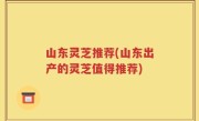 山东灵芝推荐(山东出产的灵芝值得推荐)
