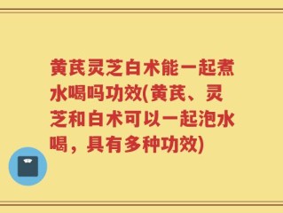 黄芪灵芝白术能一起煮水喝吗功效(黄芪、灵芝和白术可以一起泡水喝，具有多种功效)