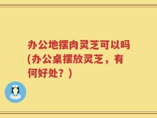 办公地摆肉灵芝可以吗(办公桌摆放灵芝，有何好处？)