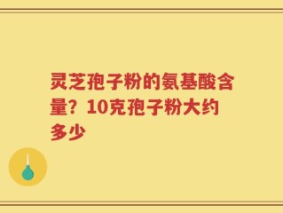灵芝孢子粉的氨基酸含量？10克孢子粉大约多少