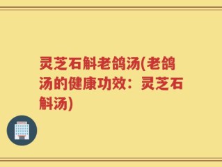 灵芝石斛老鸽汤(老鸽汤的健康功效：灵芝石斛汤)
