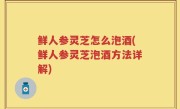 鲜人参灵芝怎么泡酒(鲜人参灵芝泡酒方法详解)