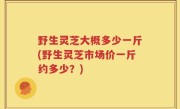 野生灵芝大概多少一斤(野生灵芝市场价一斤约多少？)