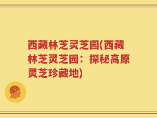 西藏林芝灵芝园(西藏林芝灵芝园：探秘高原灵芝珍藏地)