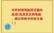 中药材简笔画灵芝图片高清(高清灵芝简笔画，揭示传统中药材之美！)