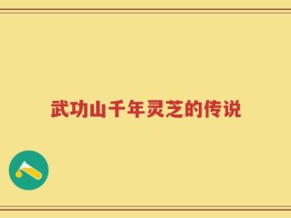武功山千年灵芝的传说