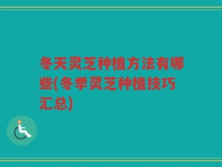 冬天灵芝种植方法有哪些(冬季灵芝种植技巧汇总)