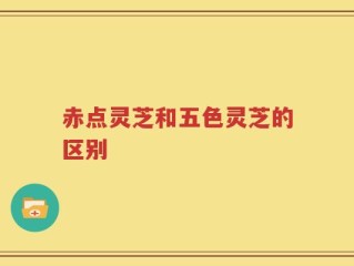 赤点灵芝和五色灵芝的区别