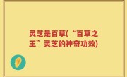 灵芝是百草(“百草之王”灵芝的神奇功效)