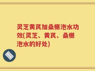 灵芝黄芪加桑椹泡水功效(灵芝、黄芪、桑椹泡水的好处)