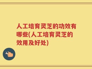 人工培育灵芝的功效有哪些(人工培育灵芝的效用及好处)