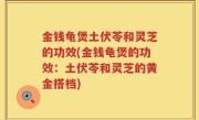 金钱龟煲土伏苓和灵芝的功效(金钱龟煲的功效：土伏苓和灵芝的黄金搭档)