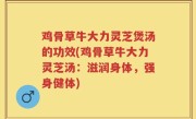鸡骨草牛大力灵芝煲汤的功效(鸡骨草牛大力灵芝汤：滋润身体，强身健体)