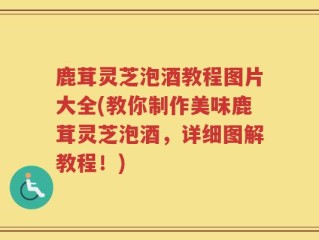 鹿茸灵芝泡酒教程图片大全(教你制作美味鹿茸灵芝泡酒，详细图解教程！)