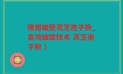 理想破壁灵芝孢子粉_高效破壁技术 灵芝孢子粉 )