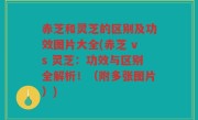 赤芝和灵芝的区别及功效图片大全(赤芝 vs 灵芝：功效与区别全解析！（附多张图片）)