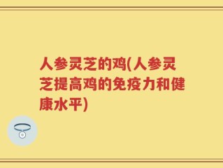 人参灵芝的鸡(人参灵芝提高鸡的免疫力和健康水平)