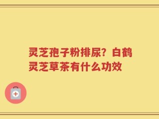 灵芝孢子粉排尿？白鹤灵芝草茶有什么功效