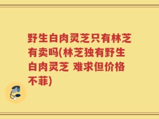 野生白肉灵芝只有林芝有卖吗(林芝独有野生白肉灵芝 难求但价格不菲)