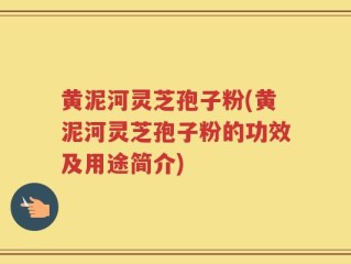 黄泥河灵芝孢子粉(黄泥河灵芝孢子粉的功效及用途简介)