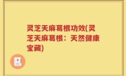 灵芝天麻葛根功效(灵芝天麻葛根：天然健康宝藏)