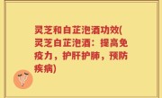 灵芝和白芷泡酒功效(灵芝白芷泡酒：提高免疫力，护肝护肺，预防疾病)