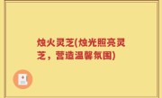 烛火灵芝(烛光照亮灵芝，营造温馨氛围)