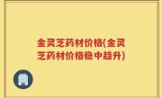金灵芝药材价格(金灵芝药材价格稳中趋升)