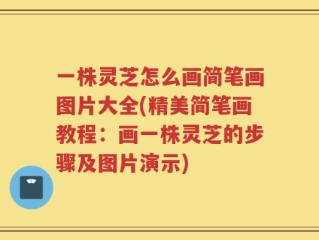 一株灵芝怎么画简笔画图片大全(精美简笔画教程：画一株灵芝的步骤及图片演示)