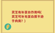 灵芝有补蛋白作用吗(灵芝可补充蛋白质不逊于肉类？)