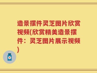 造景摆件灵芝图片欣赏视频(欣赏精美造景摆件：灵芝图片展示视频)