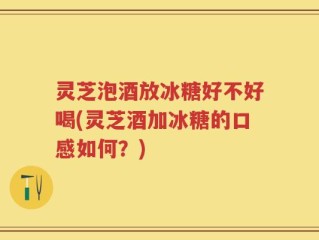 灵芝泡酒放冰糖好不好喝(灵芝酒加冰糖的口感如何？)