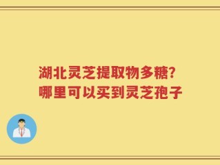 湖北灵芝提取物多糖？哪里可以买到灵芝孢子
