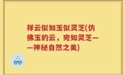 祥云似如玉似灵芝(仿佛玉的云，宛如灵芝——神秘自然之美)