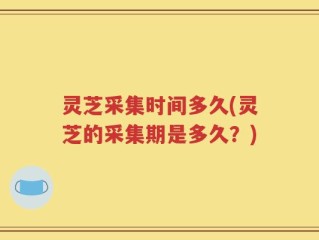 灵芝采集时间多久(灵芝的采集期是多久？)