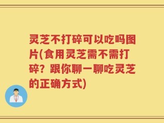 灵芝不打碎可以吃吗图片(食用灵芝需不需打碎？跟你聊一聊吃灵芝的正确方式)