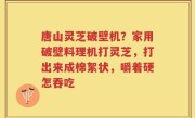 唐山灵芝破壁机？家用破壁料理机打灵芝，打出来成棉絮状，嚼着硬怎吞吃