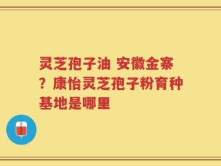 灵芝孢子油 安徽金寨？康怡灵芝孢子粉育种基地是哪里