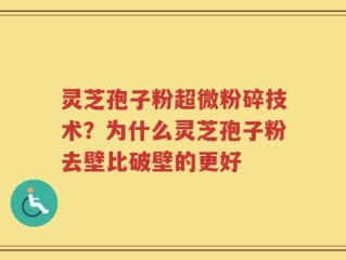 灵芝孢子粉超微粉碎技术？为什么灵芝孢子粉去壁比破壁的更好