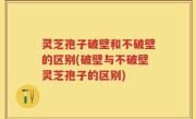 灵芝孢子破壁和不破壁的区别(破壁与不破壁灵芝孢子的区别)