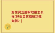 野生灵芝磨粉效果怎么样(野生灵芝磨粉功效如何？)