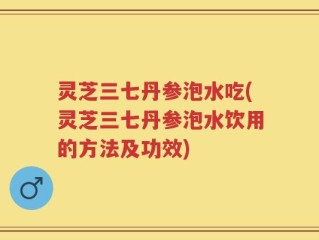 灵芝三七丹参泡水吃(灵芝三七丹参泡水饮用的方法及功效)
