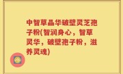 中智草晶华破壁灵芝孢子粉(智润身心，智草灵华，破壁孢子粉，滋养灵魂)