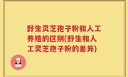 野生灵芝孢子粉和人工养殖的区别(野生和人工灵芝孢子粉的差异)